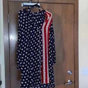 American Flag Cover-Up Dress